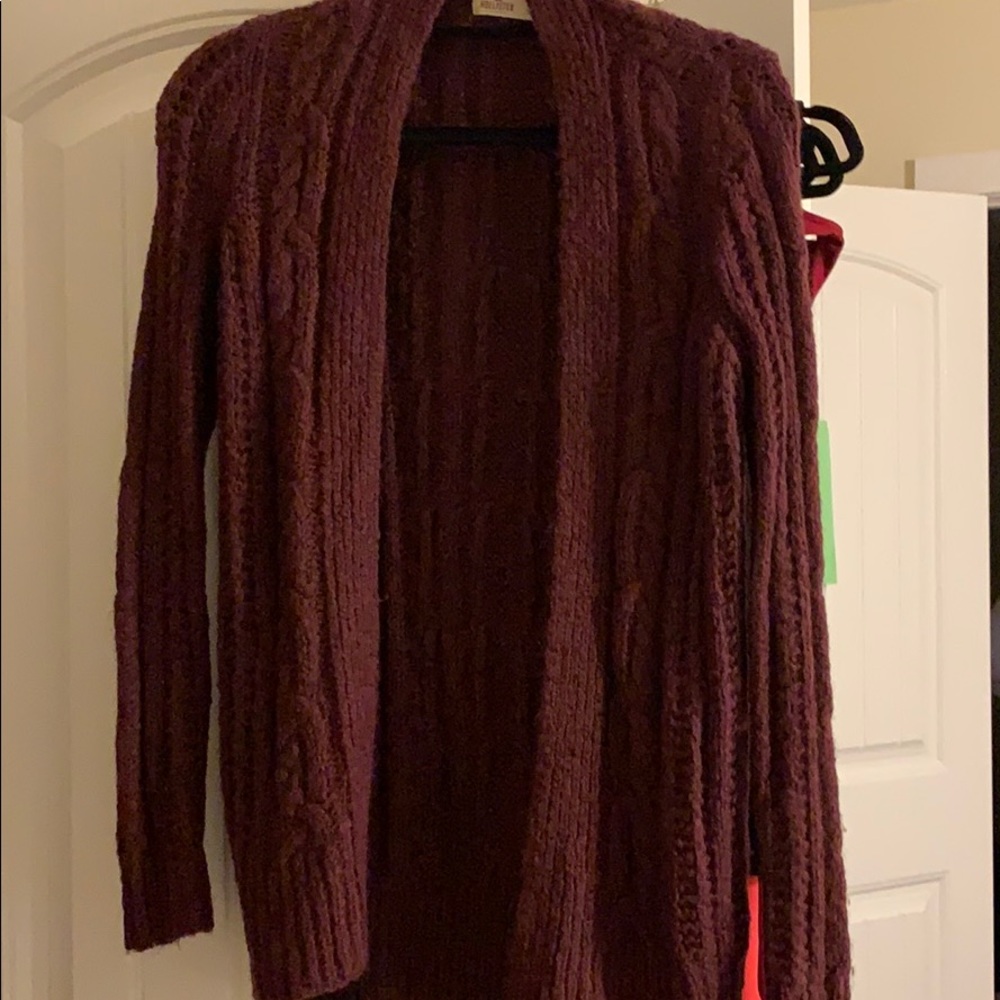 Maroon Cardigan